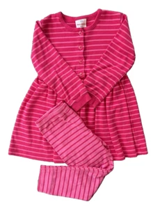 Hanna Andersson Play Dress Matching Leggings Size 110 cm (US Size 5) Pink Stripe - Picture 1 of 16