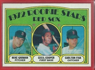    1972 Topps Carlton Fisk Cecil Cooper #79 Boston Red Sox Rookies   Foto 1 de 2