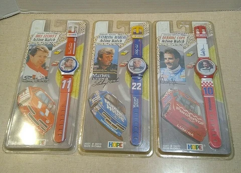 Action NASCAR Bill Elliott Sterling Martin Derrike Cope Vintage Race Car Watch Cover
