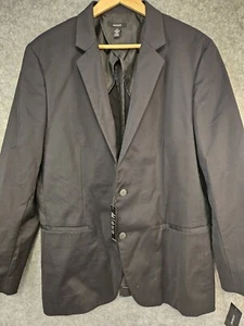 Alfani Stretch Sport Coat Men's XL Suit Jacket Blazer Deep Black Comfort NEW - Picture 1 of 14