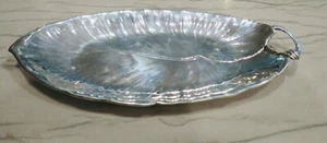 Piatto argento sterling stella nera e foglia di Gorham design 304 grammi - Foto 1 di 11
