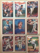 1989 Topps New York Mets Complete Team Set!! Dwight Gooden ++