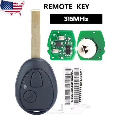 New Remote Car Key Fob 315Mhz PCF7931 for BMW Mini Copper 2002 2003 2004 2005 Foto 1 de 4
