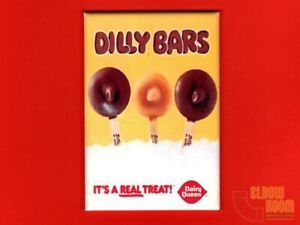 Dairy Queen Dilly Bars vintage ad 2x3" fridge/locker magnet 70s-80s