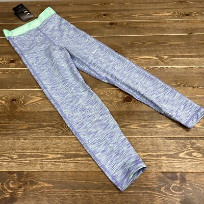 Women's XXS Nike PRO Training Dri-Fit Crop Length Workout Pants Blue/Green - Image 1 of 4