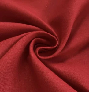 Red 100% linen fabric 56” Width Sold By The Yard - Picture 1 of 1
