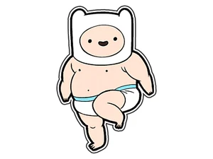 #958 Baby Finn Animado Dibujos Animados Pegatina Impermeable Vinilo Calcomanía Troquelada Coche - Imagen 1 de 1