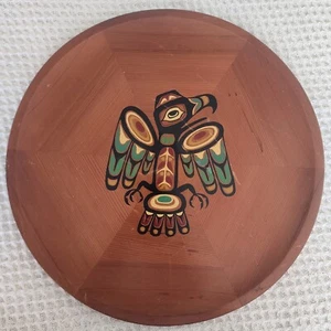 1970's Cedar Wood Wall Plaque "A Legend of the Eagle" Handcrafted by Panorama - Picture 1 of 13