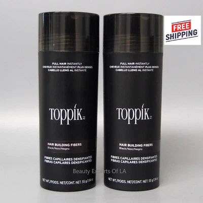 -2- Fibras Capilares Toppik en Negro 55gr / 1.94oz NUEVO 100% AUTÉNTICO Foto 1 de 4