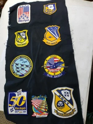 Lot  9 Blue Angels Different patches 1996-2002 50 Year Anniversary Freedom Tour - Image 1 of 4