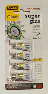 Scotch® Create Liquid Super Glue, 4ct. - Picture 1 of 2