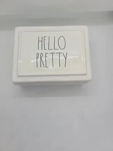 Rae Dunn Scatola GIOIELLI Ceramica Bianca Coperchio 3 Scomparti Rettangolare Portaoggetti Regalo - Foto 1 di 9