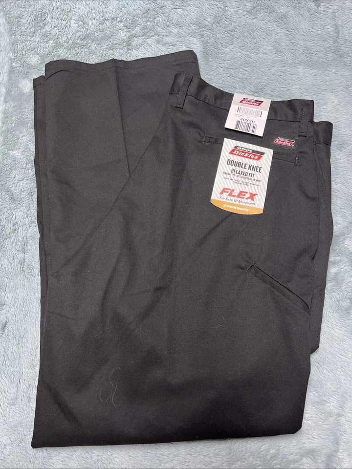 Dickies Men's Gp8738bk Flex Double Knee Mu Pocket Pants Black 40 X 30