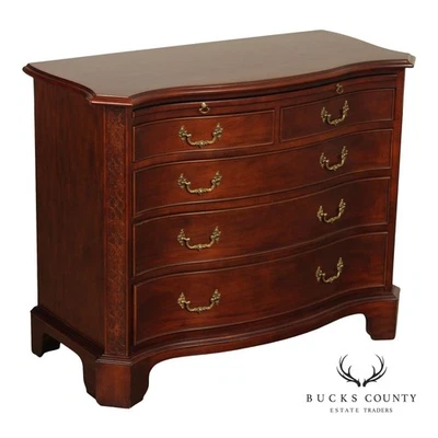 Century George III Style Mahogany Serpentine Front Bachelor’s Chest - Image 1 of 4