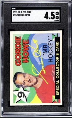 1971-72 O-Pee-Chee #262 Gordie Howe (HOF) SGC 4.5 Centered  Way Under Graded  - Image 1 of 2