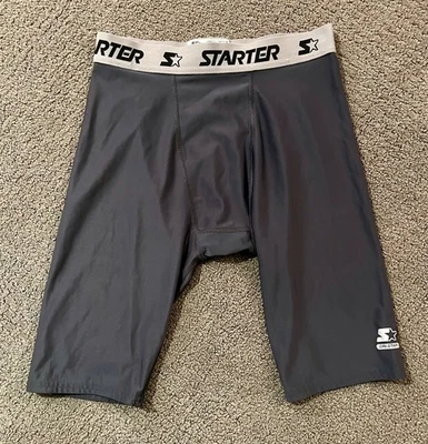 Bermuda masculina Jock Starter spandex compressão booty cinza média M 32/34 - Imagem 1 de 4