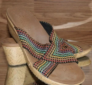 Skechers Wedge Sandals Women 9.5 EU39.5 Cali Beverlee Delight Luxe Foam Shoes ! - Picture 1 of 12