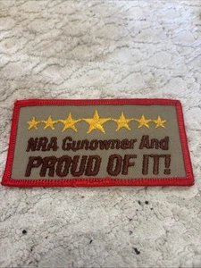 American National Rifle Association Waffenbesitzer und stolz darauf Aufnäher Patch Abzeichen - Bild 1 von 2