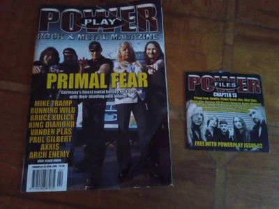 Power Play Magazine + CD - April 2002 - Rock&Metal Primal Fear,  King Diamond Foto 1 de 4