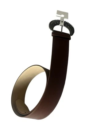 Jessica Simpson Belt Women's Size S 4-6 Brown Leather Buckle Design NEW $30 - Image 1 of 4