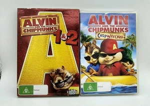Alvin and the Chipmunks 1, 2, 3 (3x DVD) Tested and Working. Region 4. - Picture 1 of 4