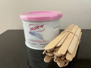 Depileve Intimate Extra Film Wax 14 oz -No-strip wax for Brazilian /with Sticks - Picture 1 of 4