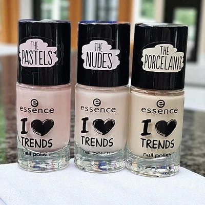 Essence i Love Trends 3x Nagellack Pastel Nude Porzellan Nägel Kosmetik Paket EU - Bild 1 von 4