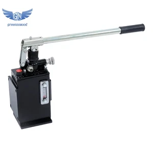 1.5Cid Single Acting Hydraulic Hand Pump & 1 Qts Tank With Release Knob 3/8" NPT - Picture 1 of 14