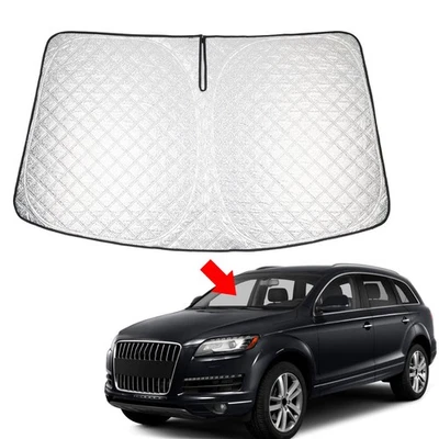 Car Foldable Windshield Sun Shade Visor Protector For Audi Q7 2007-2015 - Imagem 1 de 4