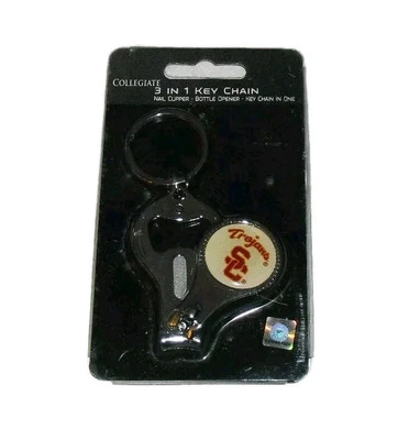 Usc Trojans Bottle Opener Metal Keychain New Ncaa - Image 1 of 2