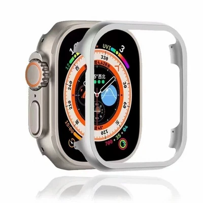 Funda con marco de metal cubierta de marco de parachoques de aleación para Apple Watch Ultra2 9 8 7 6 5 mate Foto 1 de 4