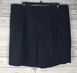Cutter & Buck CB DryTec Luxe Men’s Pleated Black Polyester Golf Shorts Size 44 - Picture 1 of 10