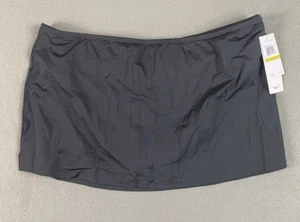 Jantzen Swim Bottom Skirt Size 14 Black Skirted Bottom Skort Tummy Control - Picture 1 of 11