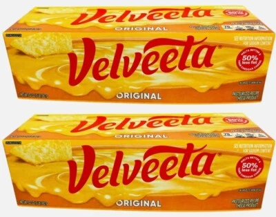 Pão de queijo pasteurizado original Kraft Velveeta 32 oz (2 blocos) derretível - Imagem 1 de 4