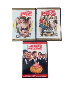American Pie DVD Lot Of 3 Unrated American Pie 2 American Wedding Wide Screen - Picture 1 of 12