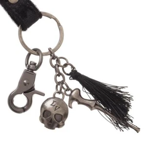 Harry Potter Voldemort Velvet Neck Strap ID Lanyard keychain Skull Wand Charms - Picture 1 of 2