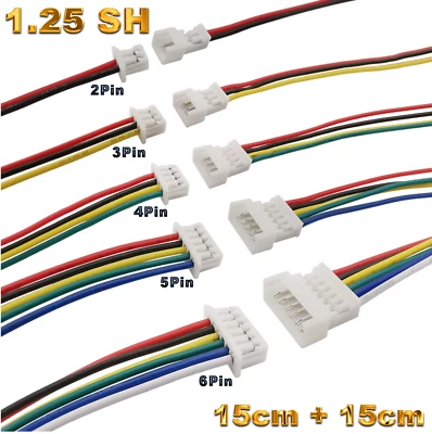 ✅ Micro JST SH 1.25mm 2P 3P 4Pin 5Pin 6Pin Kupplung Male Female Stecker Buchse ✅ - Bild 1 von 4