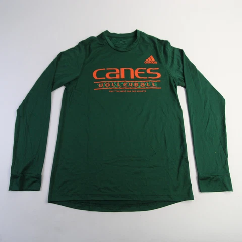 Miami Hurricanes adidas Creator Long Sleeve Shirt Men's Dark Green New Cover