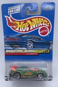 2000 Hot Wheels #13 Snack Time Series 1/4 CALLAWAY C-7 Green w/5 Spoke-Variation - Picture 1 of 7