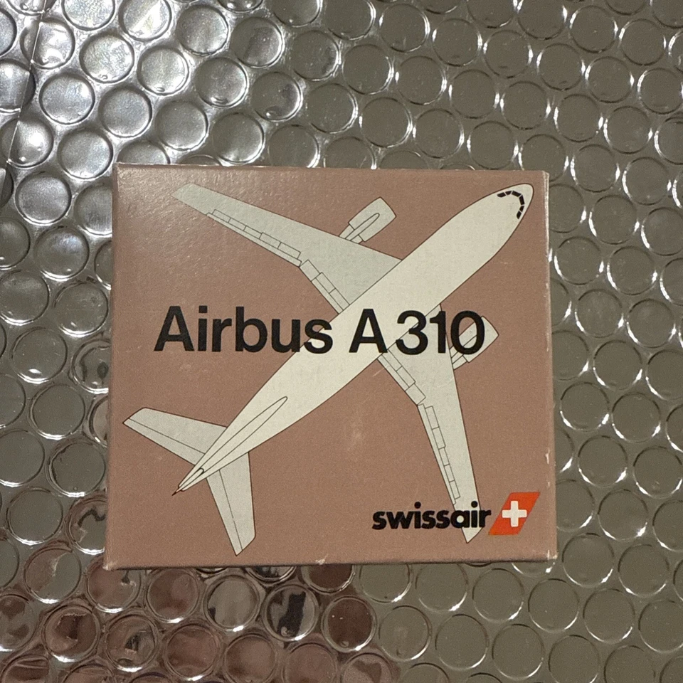 老式 SCHABAK、SWISSAIR、AIRBUS A310。  #082340 全新带盒! 德国,W@W! — 第 1/1 张图片
