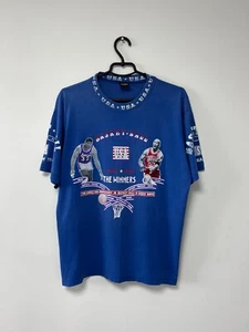 Vintage 90s Nba Chicago Bulls vs Lakers T shirt Jordan Magic Johnson Mens Sz  L - Picture 1 of 13