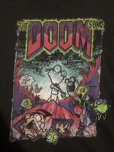 Invader Zim GIR The Doom Song Mashup T-shirt Black unisex S-4XL ZL1497 - Picture 1 of 3