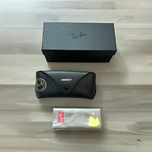 NUR BOX Ray Ban Chromance eckige polarisierte Sonnenbrille schwarz/grün verspiegelt blau - Bild 1 von 7