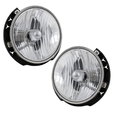 Juego de montaje de faros compatible con Jeep Wrangler 2007-2017, con bombilla Foto 1 de 4