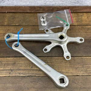 Vintage Stronglight Crank Set Arms 170 mm 9/16   122 BCD BSA Alloy 80s France - Picture 1 of 15