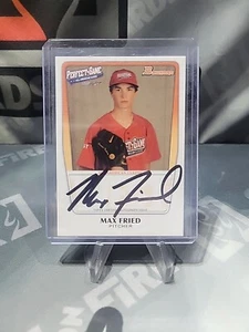 2011 BOWMAN MAX FRIED PERFECT GAME ALL-AMERICAN RC ROOKIE AUTO RARE Black Ink - Picture 1 of 2