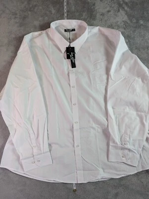 Camisa de vestir para hombre Paul Jones manga larga con botones 5XL_NUEVA CON ETIQUETAS_ENVÍO RÁPIDO Foto 1 de 4