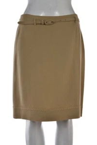 Falda para mujer Moschino, talla 8, barata y elegante, beige, sólida, línea A hasta la rodilla - Imagen 1 de 5