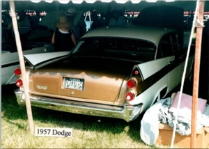 1957 Dodge Coronet 2 toni oro R auto show foto a colori 3,5x5 SPEDIZIONE GRATUITA - Foto 1 di 2
