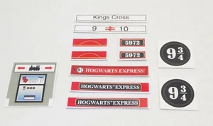 LEGO HARRY POTTER HOGWARTS EXPRESS 4708 COMPLETE SET OF CUSTOM STICKERS - Picture 1 of 6